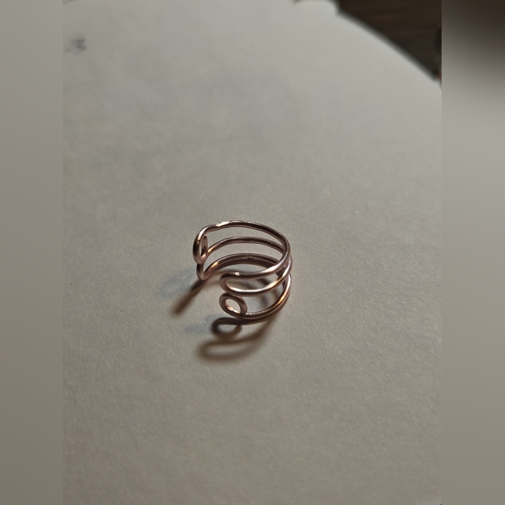 Handmade Elegant Unisex Triple Bar Ear Cuff For Either Ear - Picture 5 of 5